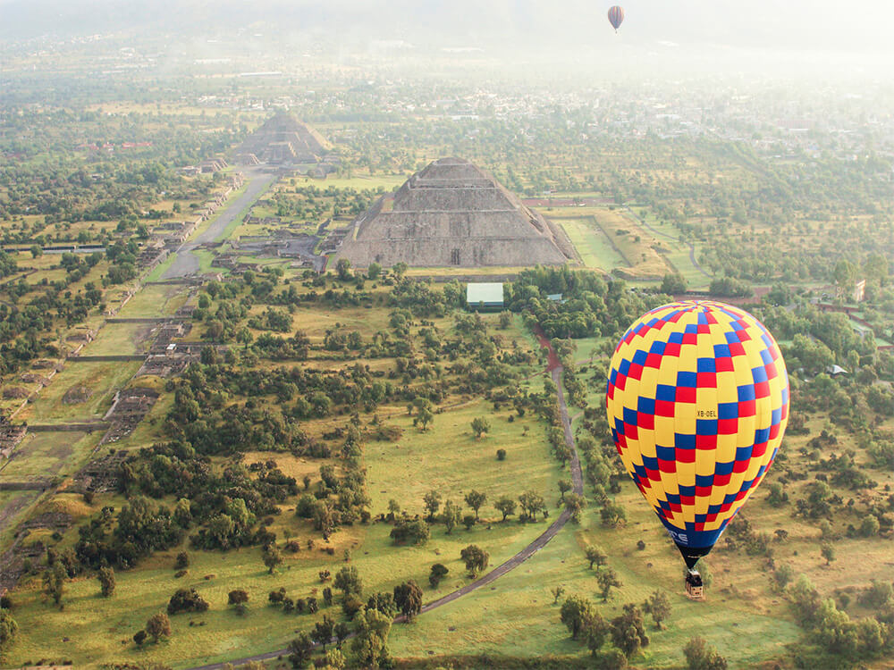 Vuelo en Globo sobre Teotihuacan 